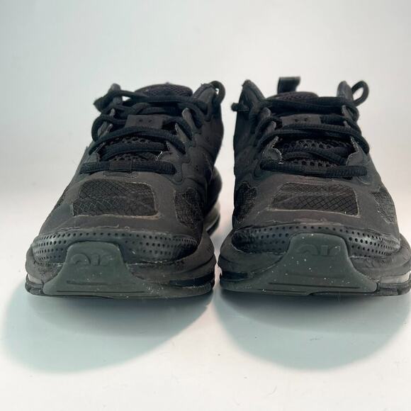 Nike Air Max Genome Sneakers Shoes Triple Black Big Kids Youth Boy Girl 5 - Picture 2 of 13
